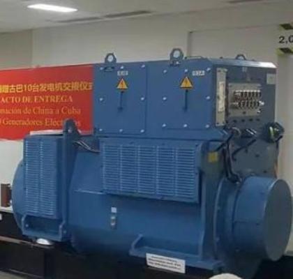 Avanza montaje de generadores eléctricos donados por China