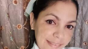Dayami Torres, enfermera de la sala donde antes fue paciente