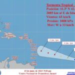 Tormenta tropical Bret avanza hacia las Antillas Menores