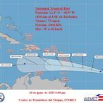 Tormenta tropical Bret bajo vigilancia