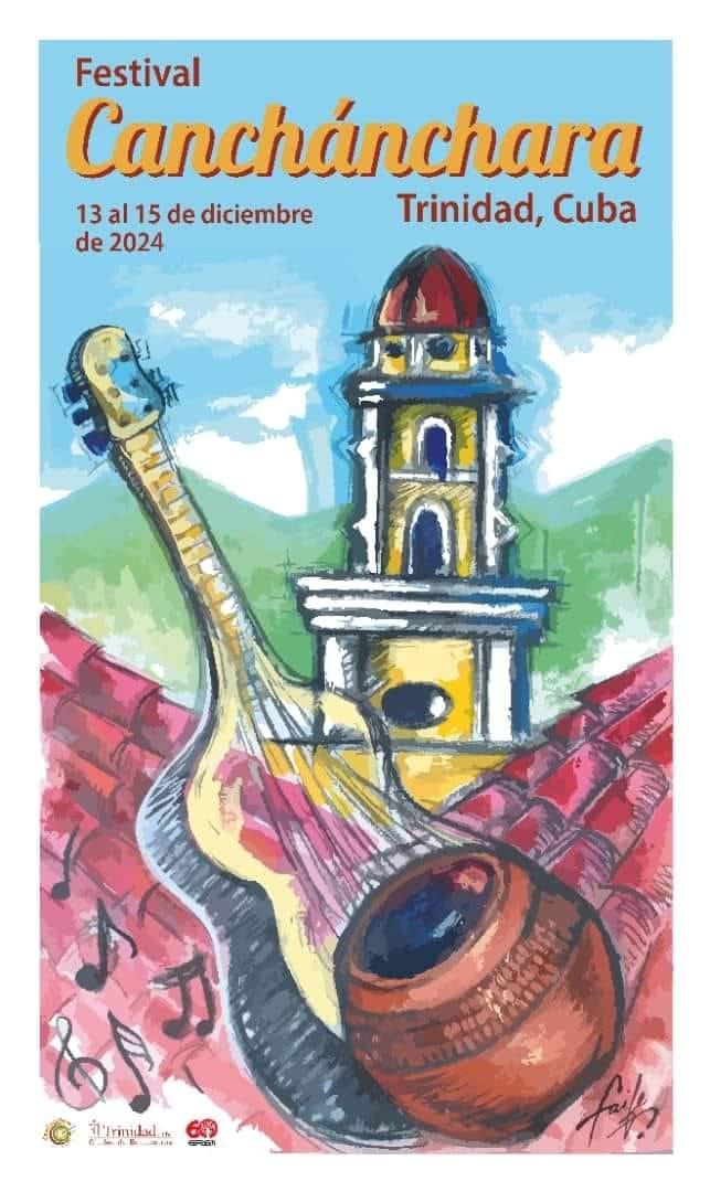 Ícono de Trinidad en cartel de Festival de la Canchánchara