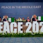 Firman garantes plan de paz para Gaza durante cumbre en Egipto