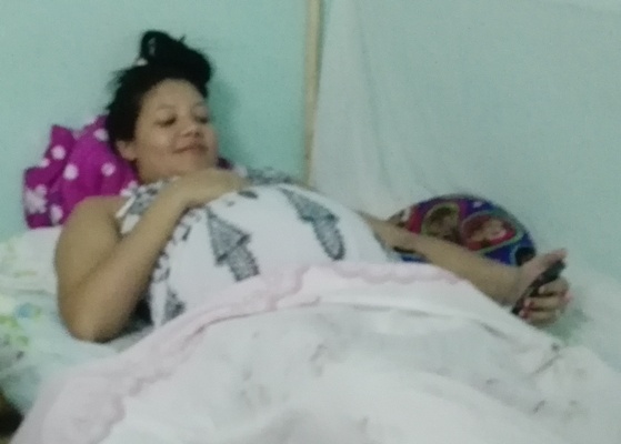 Elizabeth , de Zaza Del Medio , asegura que no hay mejor sitio que este Hogar. Foto : Eduardo Sicilia Hernández.