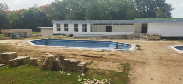 La piscina para niños es una de los principales atractivos del Zaza que se rescata en estos momentos