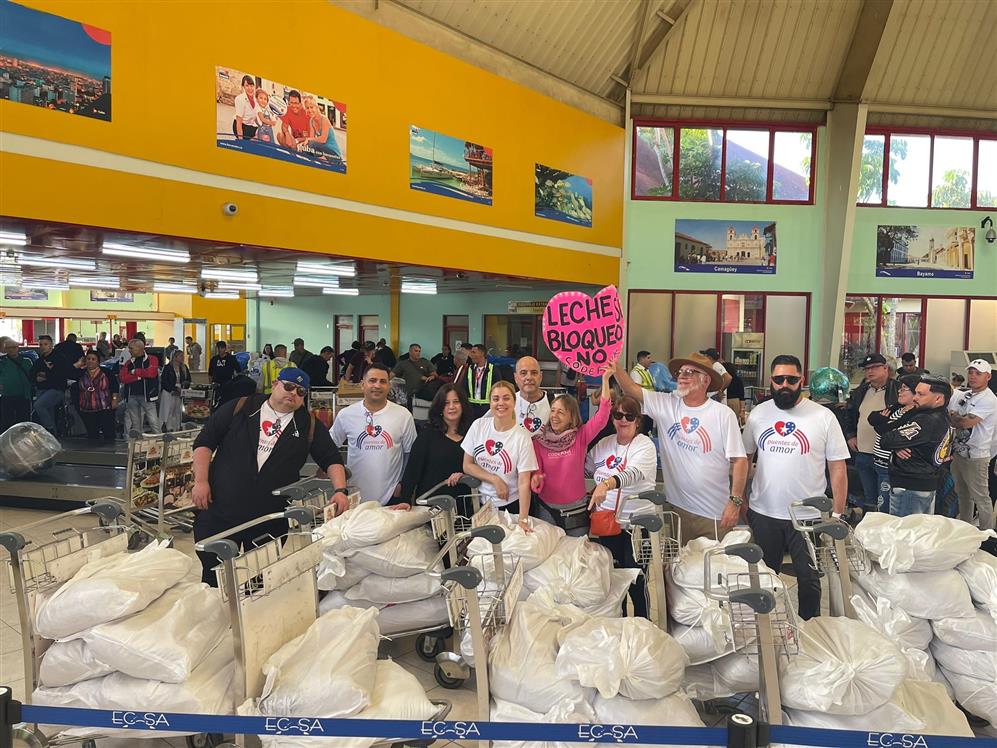 Donan solidarios en EEUU leche en polvo para hospitales en Cuba