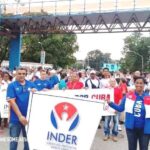 INDER de Sancti Spíritus marcha unido en apoyo a la causa de Palestina