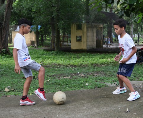 Haciendo deportes también hay diversión. Foto: Oscar Alfonso Sosa.