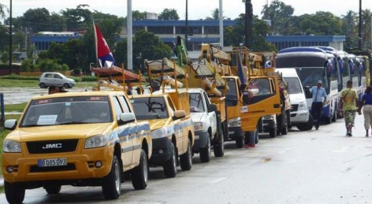 Linieros de varias provincias listos para partir desde Sancti Spíritus rumbo al oriente del país