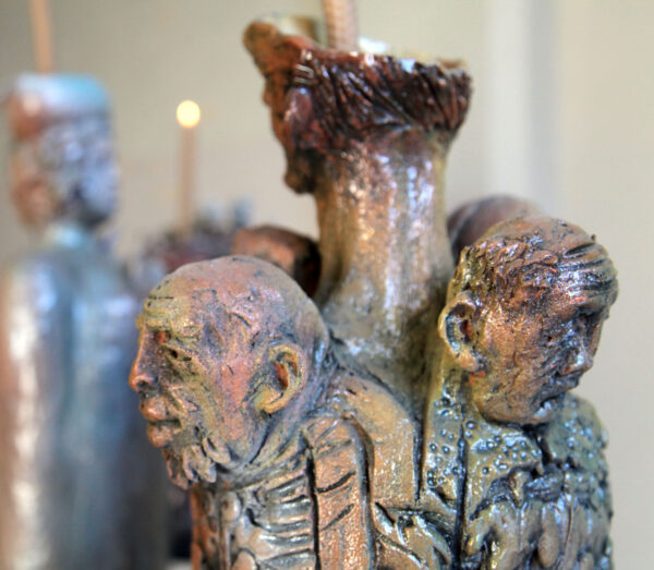 Detalles de las obras que se muestran en la expo. Foto: Oscar Alfonso Sosa.