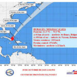 Melissa rumbo al sudeste de Las Bahamas