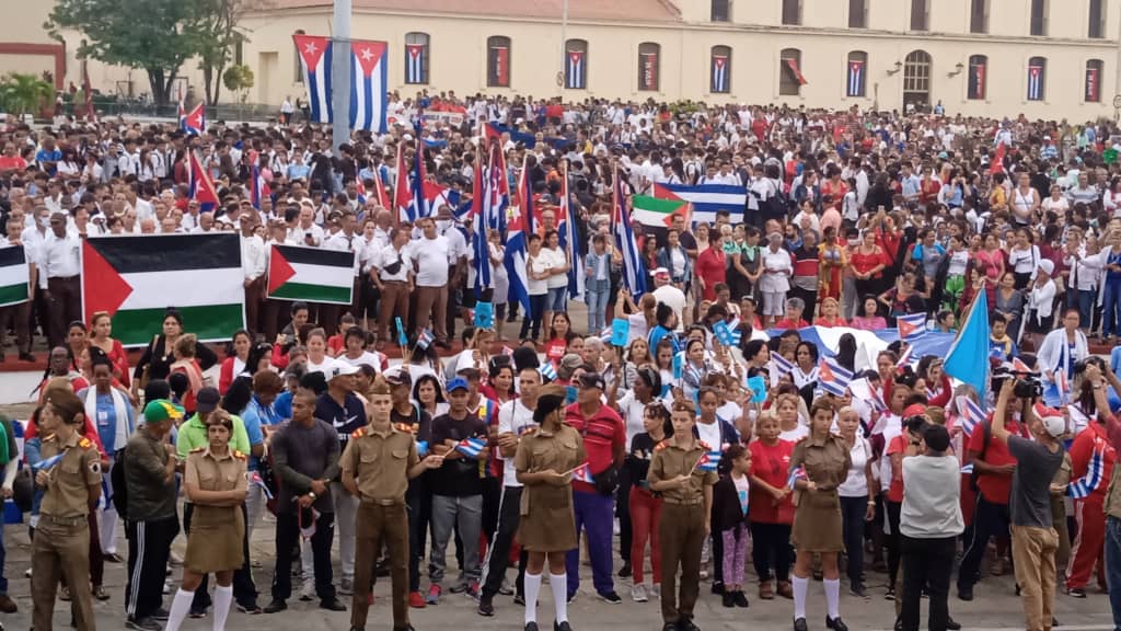 Desde Sancti Spíritus se exige la paz para el pueblo palestino