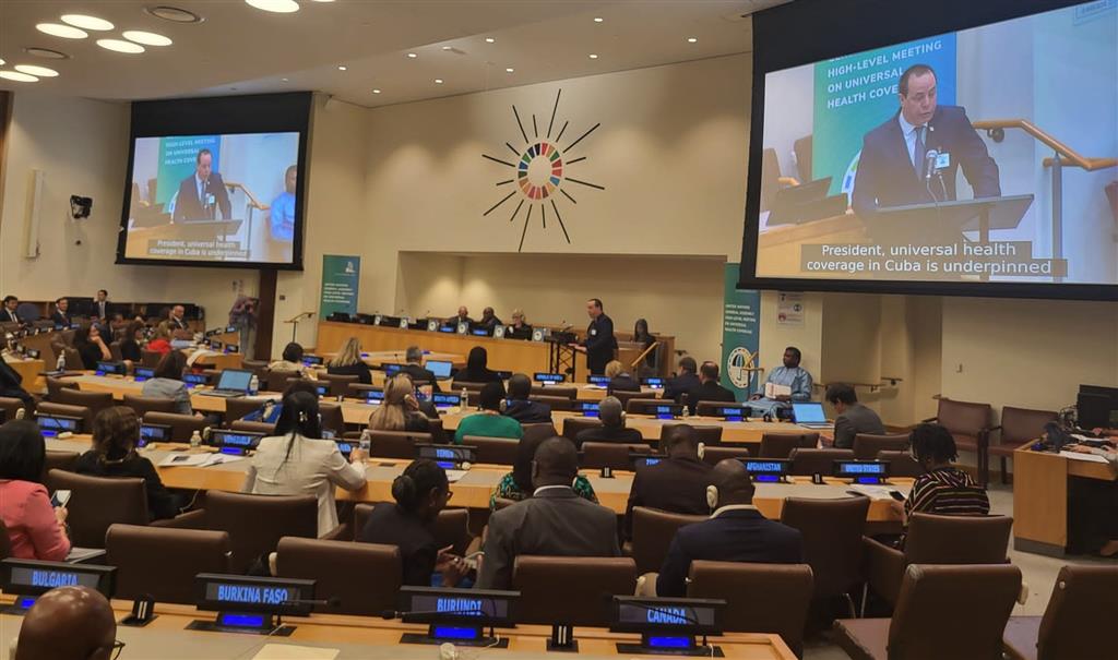 Denuncia Cuba en ONU precaria situación de sistemas sanitarios