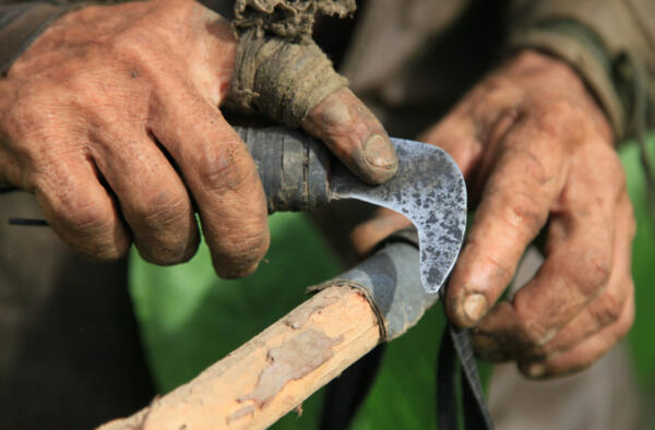 La sempiterna cuchilla, útil al paso de los tiempos y rebosada de tradiciones y herencia.