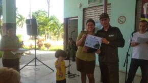 Combatientes del Ministerio del Interior en Cabaiguán rinden tributo a Fidel