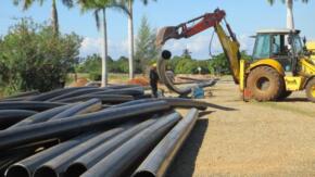 Avanza instalación de redes hidráulicas en Trinidad
