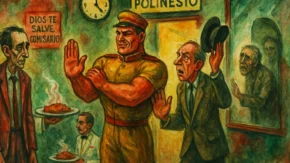 “Si él viene con usted, puede pasar”