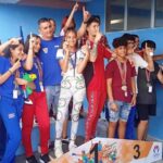 Tiro deportivo escolar de Sancti Spíritus en la cima de Cuba
